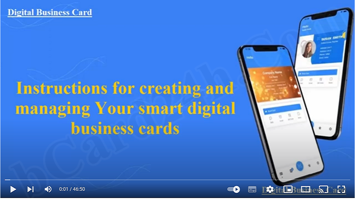 How to create a smart digital business card with bCard24h.Com?